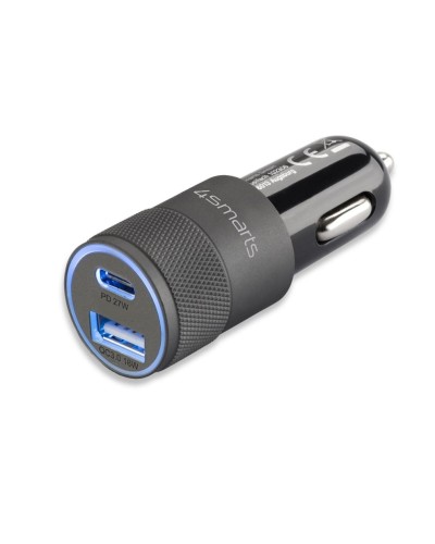 4smarts Chargeur de voiture Rapid+ 27W PD + QC 3.0