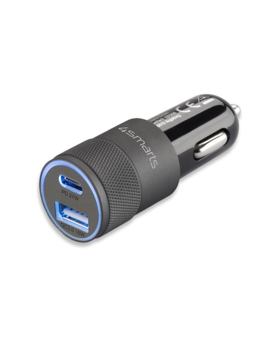 4smarts Chargeur de voiture Rapid+ 27W PD + QC 3.0