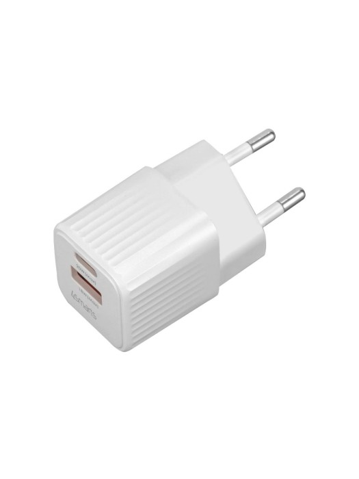 4smarts Chargeur mural USB VoltPlug Duos Mini DP 20 W Blanc