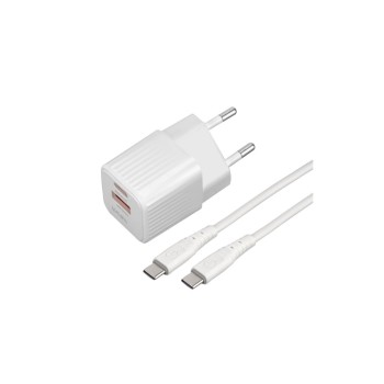 4smarts VoltPlug Duos Mini PD + USB-C Kabel, Weiss 4smarts VoltPlug Duos Mini PD + USB-C Kabel, Weiss
