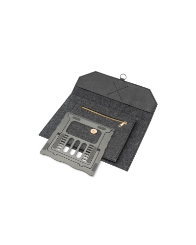 4smarts Pochette pour notebook Felty+ FoldStand ErgoFix 13 Dunkelgrau