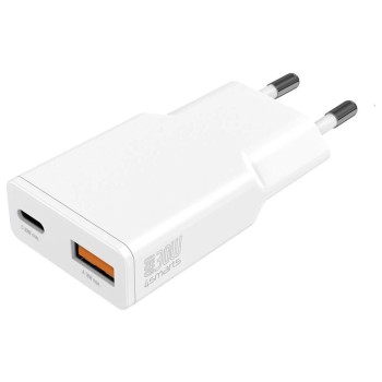 4Smarts Netzladegerät PDPlug Slim Duos, 30W GaN, 1C+1A, Weiss 4Smarts Netzladegerät PDPlug Slim Duos, 30W GaN, 1C+1A, Weiss