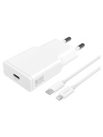 4smarts Netzladegerät PDPlug Slim U.Kabel, 20W GaN, USB-C, 1.5m Lightning Kabel