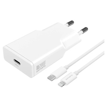 4smarts Netzladegerät PDPlug Slim U.Kabel, 20W GaN, USB-C, 1.5m Lightning Kabel 4smarts Netzladegerät PDPlug Slim U.Kabel, 20W GaN, USB-C, 1.5m Lightning Kabel