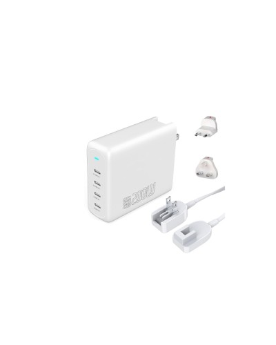 4smarts Ladegerät GaN Flex Pro 200W, Travel Edition, weiss