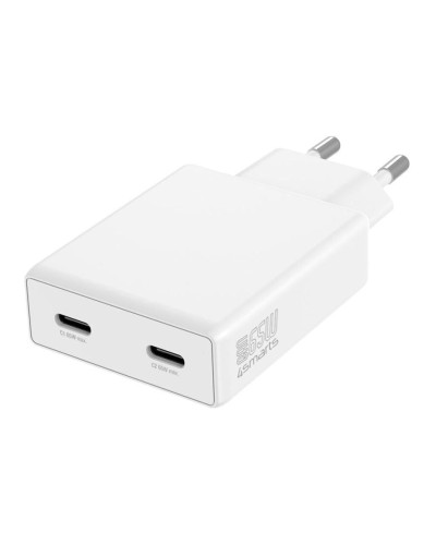 4smarts Netzladegerät PDPlug Slim Dual, 65W GaN, weiss
