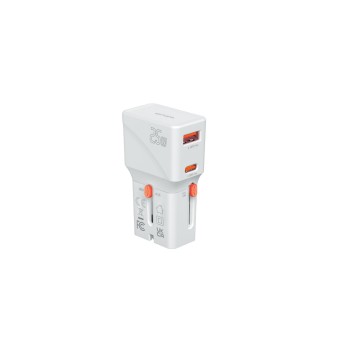 4smarts Weltreiseadapter Nomad Pocket 25W, 1C+1A, Weiss