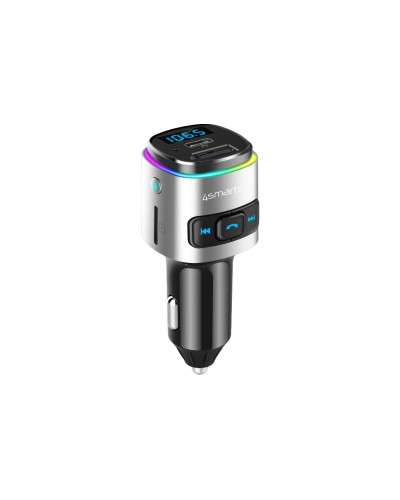 4SMARTS Bluetooth FM-Transmitter, Multimedia-In, Freisprech, Kfz Ladegerät