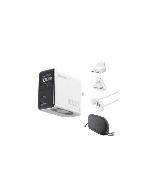 4smarts GaN Flex Screen AI 100W 2 USB-C+1 USB-A Travel