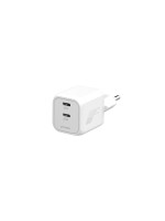 4smarts Chargeur mural USB PDPlug SiC Dual 45 W 2C Double 45 W SiC 2C blanc