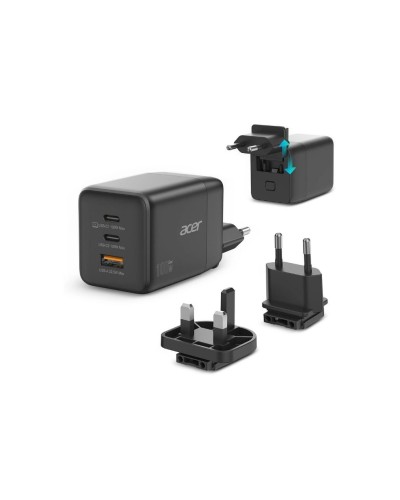 Acer Bloc d’alimentation Adaptateur AC 100W 2x USB-C, 1x USB-A