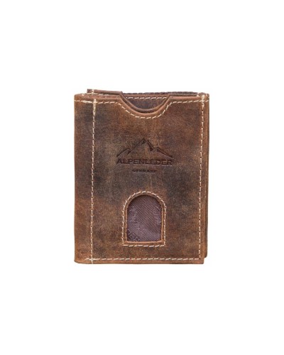 Alpenleder Portefeuille Pocket Old Havanna