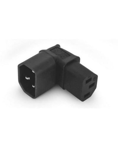 Alpha Elettronica Netzadapter C13 - C14, frontal gewinkelt, C13 Buchse, C14 Stecker