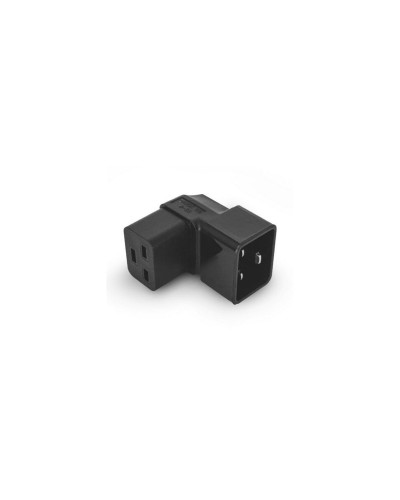 Alpha Elettronica Netzadapter C19 - C20, frontal gewinkelt, C19 Buchse, C20 Stecker