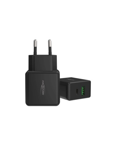 Ansmann Chargeur mural USB Home Charger HC218PD, 18 W, noir
