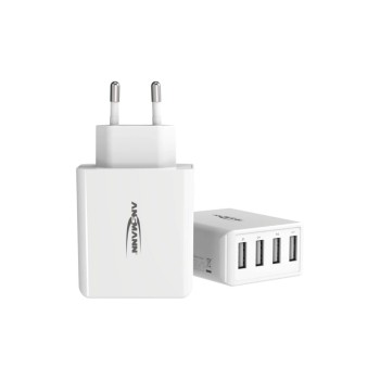 Ansmann Home Charger HC430, 4x USB, weiss Ansmann Home Charger HC430, 4x USB, weiss