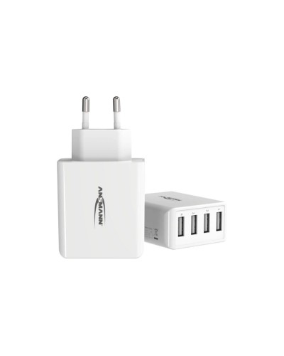 Ansmann Chargeur mural USB Home Charger HC430, 4x USB, 30 W, blanc