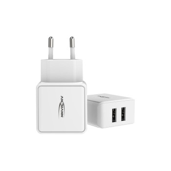 Ansmann Home Charger HC212, 12W, 2x USB, weiss Ansmann Home Charger HC212, 12W, 2x USB, weiss