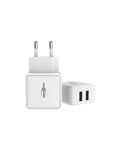 Ansmann Home Charger HC212, 12W, 2x USB, white