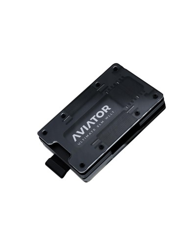 AVIATOR Portefeuille SLIDE Carbon cash clip fusion black