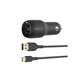 Belkin BOOST CHARGE USB-A-Kfz-Ladegerät Dua, 2 Anschlüssen (24 W) USB-A/USB-C cable Belkin BOOST CHARGE USB-A-Kfz-Ladegerät Dua, 2 Anschlüssen (24 W) USB-A/USB-C cable