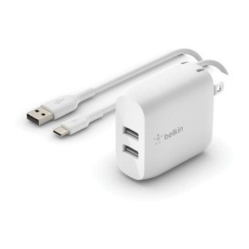 Belkin BOOST CHARGE USB-A-Netzladegerät Dau, 2x 12W USB-A/USB-C Kabel Belkin BOOST CHARGE USB-A-Netzladegerät Dau, 2x 12W USB-A/USB-C Kabel