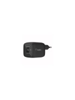 Belkin USB-C-GaN-Ladegerät, 2x USB-C, 45W, PD 3.0, black 