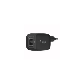 Belkin USB-C-GaN-Ladegerät, 2x USB-C, 45W, PD 3.0, Schwarz Belkin USB-C-GaN-Ladegerät, 2x USB-C, 45W, PD 3.0, Schwarz
