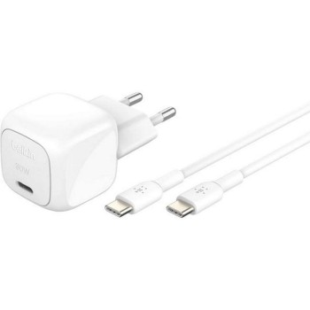 Belkin Chargeur mural USB BoostCharge avec câble 30 W, blanc