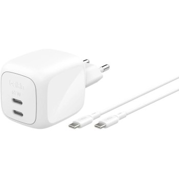 Belkin BoostCharge 67W USB-C-Ladegerät, Power Delivery, PPS, 2m USB-C-cable, white