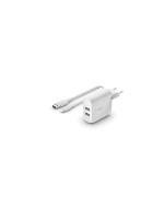 Belkin BOOST CHARGE Double port USB-A, 24 W, avec câble Lightning