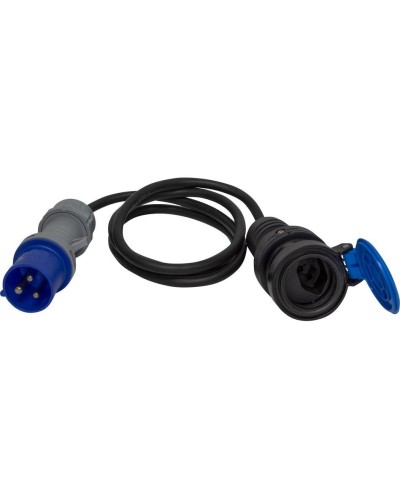 Brennenstuhl Câble adaptateur 1.5 m CEE – T23, Noir