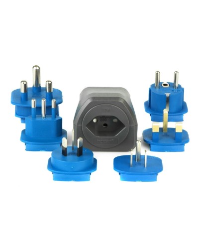 Reiseadapter for 3-pol/2-pol Anschlüsse, Universal Steckdosen Adapter