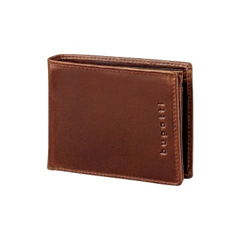 Bugatti Romano Scheintasche mit Klappe RFID, braun