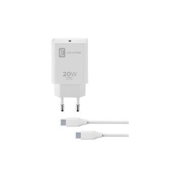 Cellular Line Kit de recharge 20 W, USB-C vers USB-C Cellular Line Kit de recharge 20 W, USB-C vers USB-C
