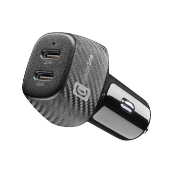Cellular Line Multipower Hyper 2 ports USB-C 65 W, noir