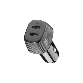 Cellular Line Multipower DUO 2 ports USB-C 40 W Power Delivery, noir Cellular Line Multipower DUO 2 ports USB-C 40 W Power Delivery, noir