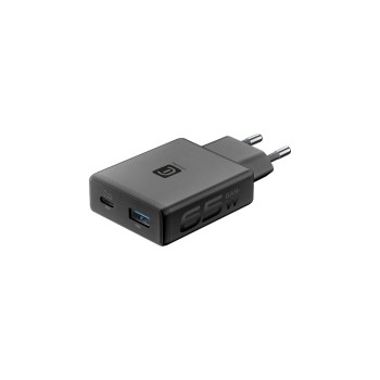 Cellular Line POWER LITE 65 W USB-C, 18 W USB-A, GaN+, noir
