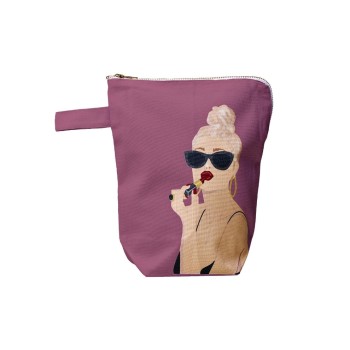 Chic Mic Trousse de toilette Cherry lips 22.5 x 26.5 x 10 cm, violet Chic Mic Trousse de toilette Cherry lips 22.5 x 26.5 x 10 cm, violet