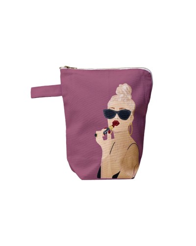 Chic Mic Trousse de toilette Cherry lips 22.5 x 26.5 x 10 cm, violet
