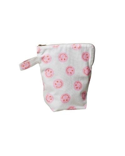 Chic Mic Trousse de toilette Smilies 22.5 x 26.5 x 10 cm, blanc/rose