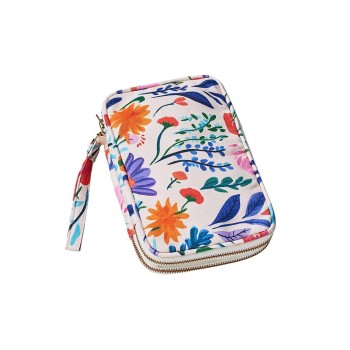 ChicMic Travel Organizer - Flowers, 20x12.5x6cm, 100% Bio Baumwolle