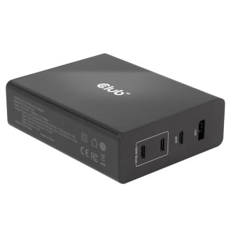 Club 3D, Ladegerät 132W GaN-Technologie, 1x USB Typ A, 3x USB Typ C, PD Club 3D, Ladegerät 132W GaN-Technologie, 1x USB Typ A, 3x USB Typ C, PD