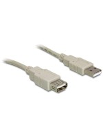 Delock Cable USB 2.0 extension A/A 1,8m, grey