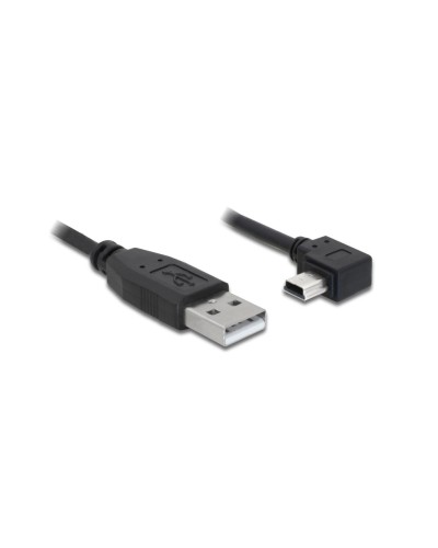 Delock Câble USB 2.0 coudé à 90 USB A - Mini-USB B 3 m