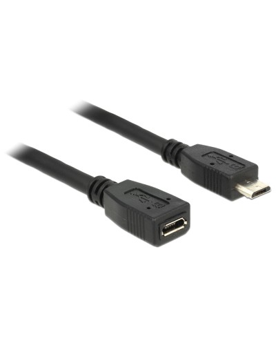 Delock Câble de prolongation USB 2.0 Micro-USB B - Micro-USB B 1 m