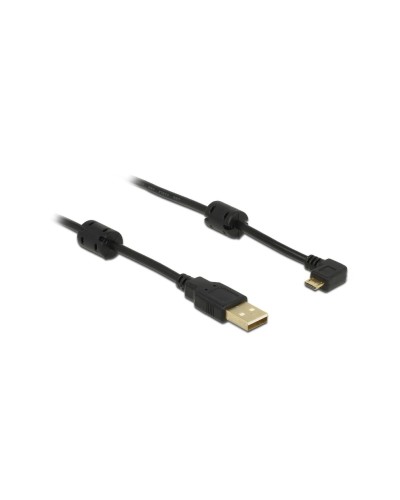 Delock Câble USB 2.0 coudé à 270 USB A - Micro-USB B 1 m