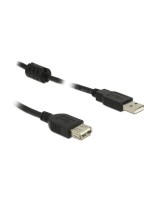 Delock USB2 Verlängerungscable A-A, 0.5m, USB-A Verlängerung, black 