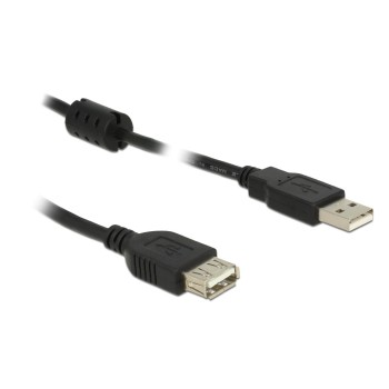 Delock USB2 Verlängerungskabel A-A, 0.5m, USB-A Verlängerung, schwarz Delock USB2 Verlängerungskabel A-A, 0.5m, USB-A Verlängerung, schwarz