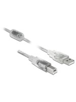 Delock Câble USB 2.0 avec noyau de ferrite USB A - USB B 1.5 m